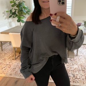 Aerie off the shoulder oversized swestshirt